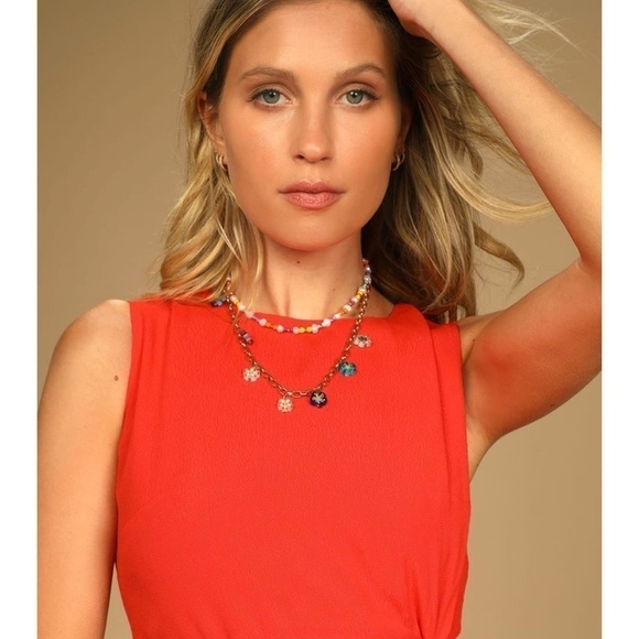 ATLEIN Asymmetric Ruched Side Cutout Sleeveless Jersey Bodycon Midi Dress XS - Picture 4 of 6